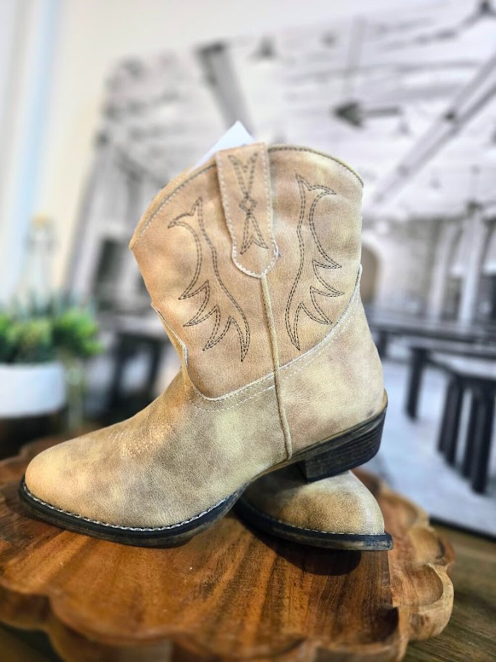 Silver Canyon Tan Western Cowboy Boots - Women's Size US 9, NEW